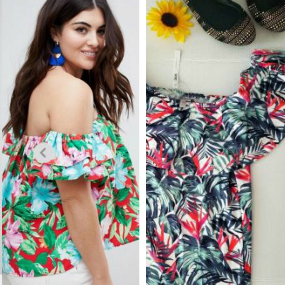 New ASOS MATERNITY OFF SHOULDERS TOP